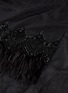 Detail View - Click To Enlarge - JANAVI - Embellished feather border cashmere scarf