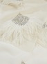 Detail View - Click To Enlarge - JANAVI - Feather embellished cashmere scarf