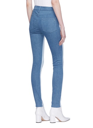 Back View - Click To Enlarge - RAG & BONE - Colourblock skinny jeans