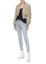 Figure View - Click To Enlarge - RAG & BONE - Ripped high rise cropped skinny jeans