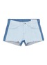 Main View - Click To Enlarge - RAG & BONE - Colourblock cutoff denim shorts