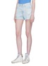 Front View - Click To Enlarge - RAG & BONE - 'Justine' ripped denim shorts