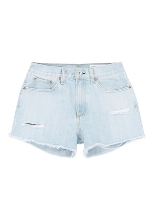 Main View - Click To Enlarge - RAG & BONE - 'Justine' ripped denim shorts