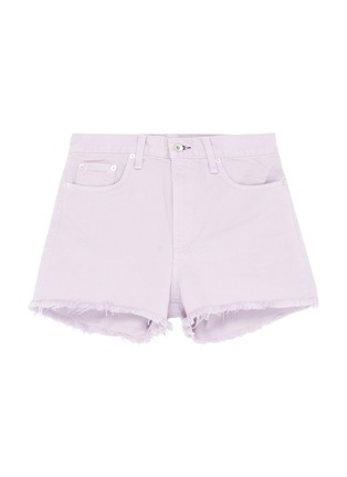 Main View - Click To Enlarge - RAG & BONE - 'Justine' frayed cuff twill shorts