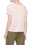 Back View - Click To Enlarge - RAG & BONE - 'Payton' colourblock slub linen T-shirt