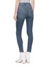 Back View - Click To Enlarge - RAG & BONE - Frayed cuff skinny jeans