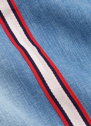 - L'AGENCE - 'Danica' stripe outseam cropped wide leg jeans