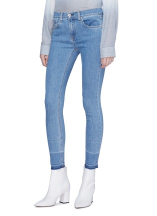 Front View - Click To Enlarge - RAG & BONE - Let-out cuff cropped skinny jeans