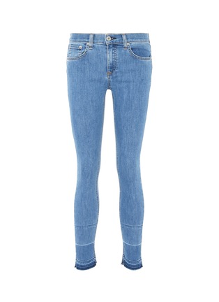 Main View - Click To Enlarge - RAG & BONE - Let-out cuff cropped skinny jeans
