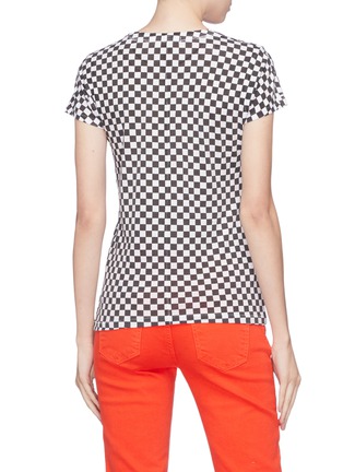 Back View - Click To Enlarge - RAG & BONE - Checkerboard Pima cotton T-shirt
