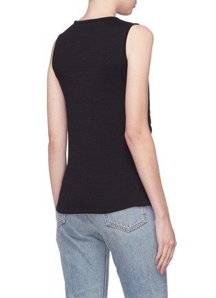 Back View - Click To Enlarge - RAG & BONE - 'Bigsby' tie front knit tank top