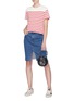 Figure View - Click To Enlarge - RAG & BONE - 'Suji' split front denim skirt