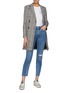 Figure View - Click To Enlarge - RAG & BONE - Cropped ripped knee skinny jeans