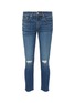 Main View - Click To Enlarge - RAG & BONE - 'Dre' cropped ripped skinny boyfriend jeans
