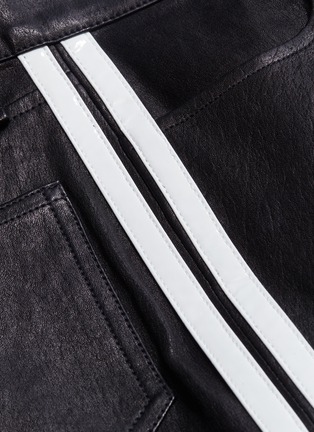 Detail View - Click To Enlarge - RAG & BONE - Stripe outseam skinny cigarette leather pants
