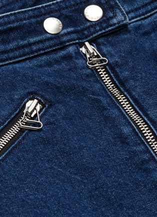 Detail View - Click To Enlarge - RAG & BONE - 'Racer' zip front denim skirt