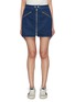 Main View - Click To Enlarge - RAG & BONE - 'Racer' zip front denim skirt