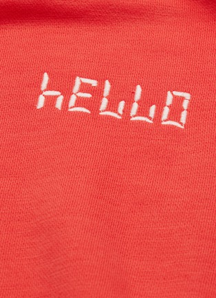  - RAG & BONE - 'Hello' slogan embroidered sweatshirt