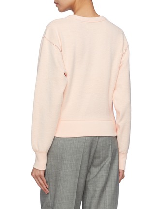 Back View - Click To Enlarge - RAG & BONE - Contrast blanket stitching oversized reverse sweatshirt