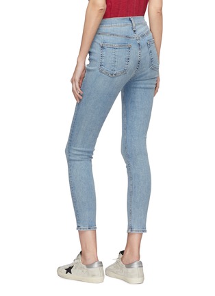 Back View - Click To Enlarge - RAG & BONE - Contrast zip fly skinny jeans