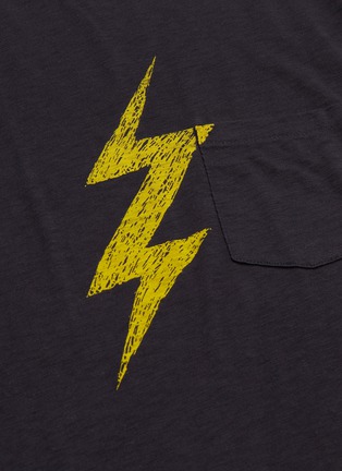  - RAG & BONE - Lightning bolt print Pima cotton T-shirt