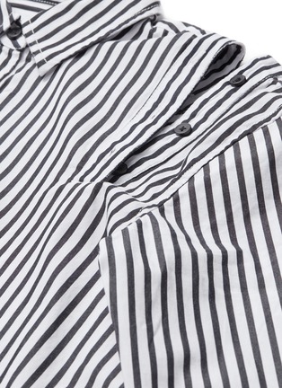 - CURRENT/ELLIOTT - 'The Loretta' button shoulder stripe shirt