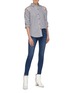 Figure View - Click To Enlarge - CURRENT/ELLIOTT - 'The Loretta' button shoulder stripe shirt