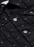  - CURRENT/ELLIOTT - 'The Baby' polka dot print denim trucker jacket