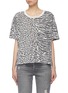 Main View - Click To Enlarge - CURRENT/ELLIOTT - 'The Roadie' leopard print boxy T-shirt