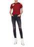 Figure View - Click To Enlarge - CURRENT/ELLIOTT - 'The Stiletto' ripped knee skinny jeans
