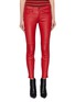 Main View - Click To Enlarge - CURRENT/ELLIOTT - 'The Stiletto' contrast pocket skinny leather pants