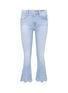 Main View - Click To Enlarge - FRAME - 'Le Crop Mini Boot' cutout scallopped cuff jeans