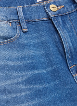  - FRAME - 'Le High Straight' studded split cuff jeans