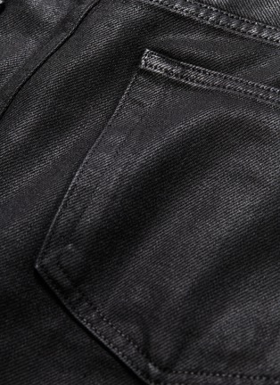 Detail View - Click To Enlarge - FRAME - 'Le Mini' coated denim skirt