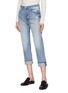 Front View - Click To Enlarge - FRAME - 'Pegged' cropped jeans