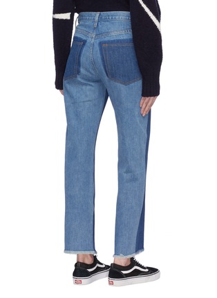 Back View - Click To Enlarge - ELIZABETH AND JAMES - 'Holden' colourblock frayed cuff jeans