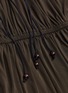 Detail View - Click To Enlarge - ELIZABETH AND JAMES - 'Luna' tie keyhole front ruched dress