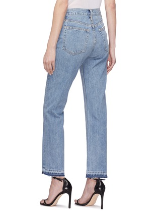Back View - Click To Enlarge - HELMUT LANG - Distressed cuff jeans