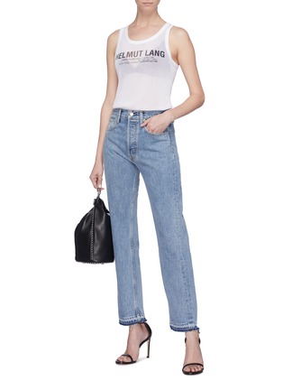 Figure View - Click To Enlarge - HELMUT LANG - Distressed cuff jeans