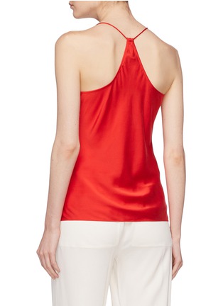 Back View - Click To Enlarge - THEORY - Drape back silk satin camisole top