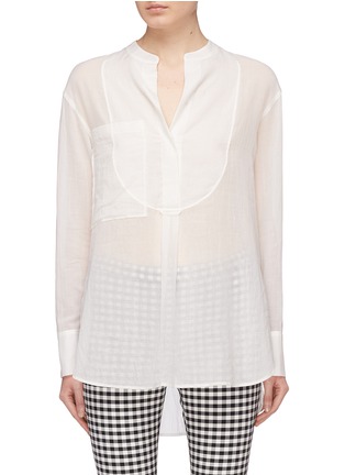Main View - Click To Enlarge - THEORY - Patch pocket bib oversized shirt