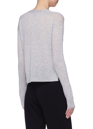 Back View - Click To Enlarge - THEORY - 'Hanelee' cashmere cropped cardigan