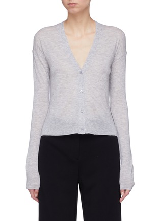 Main View - Click To Enlarge - THEORY - 'Hanelee' cashmere cropped cardigan