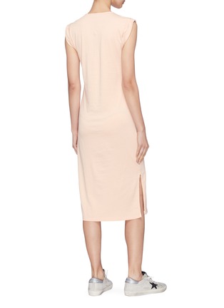 Back View - Click To Enlarge - THEORY - Chest pocket Pima cotton midi muscle dress