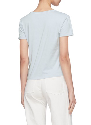 Back View - Click To Enlarge - THEORY - Chest pocket Pima cotton T-shirt