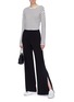 Figure View - Click To Enlarge - THEORY - Split cuff crepe pants