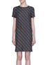 Main View - Click To Enlarge - THEORY - Geometric print silk twill T-shirt dress