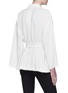 Back View - Click To Enlarge - THEORY - Notched lapel belted crepe robe jacket