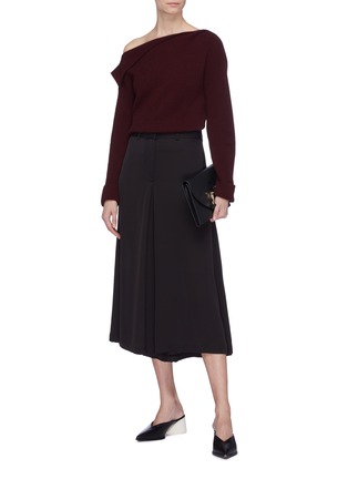 Figure View - Click To Enlarge - THEORY - 'Modern' silk satin culottes