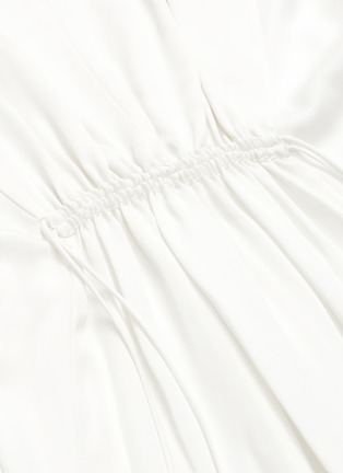  - THEORY - Drawstring handkerchief hem silk maxi dress
